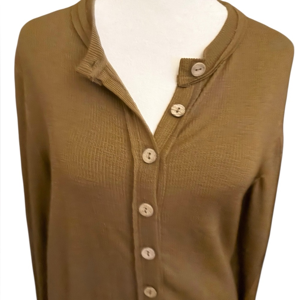 Free People We The Free Gia Cardigan/Dress in Warm Tobacco - Picture 4 of 11